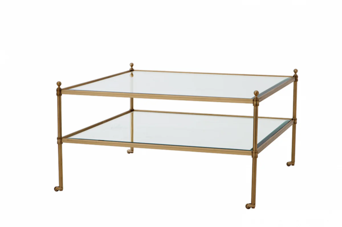 Luxury Art Deco Designer Coffee Table Brass - Living Room Salon Table - Luxury Quality