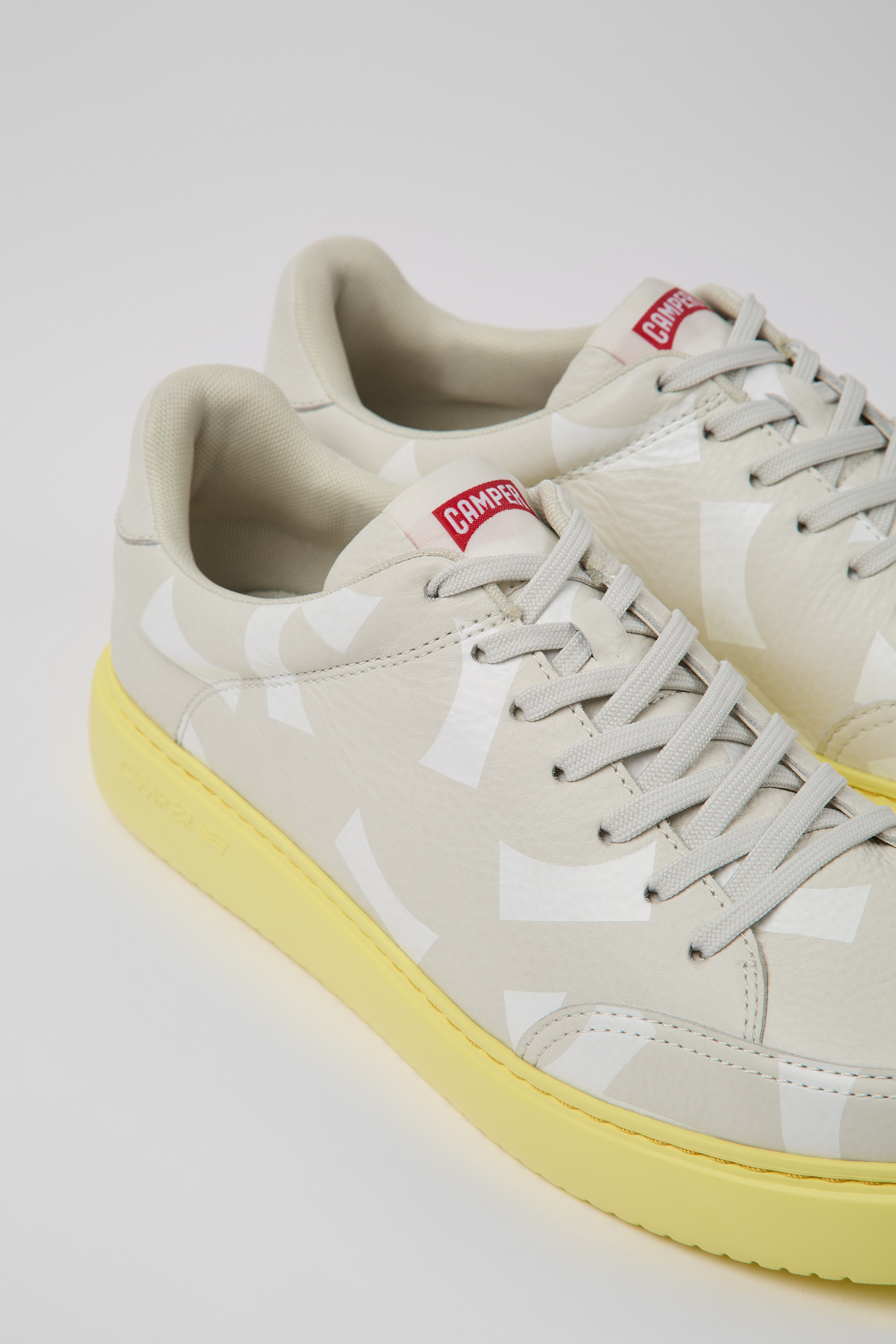 Runner K21 - Weiße Leder Turnschuhe für Herren