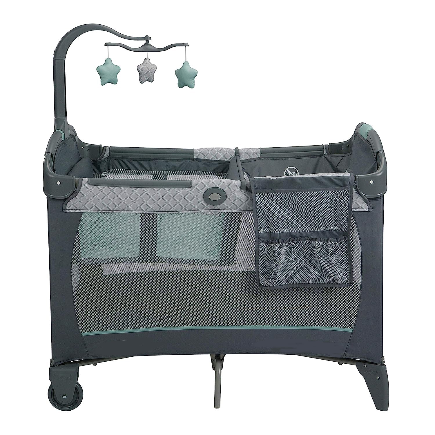 Pack and Play Change 'n Carry Playard | Inklusive tragbarer Wickelunterlage, Manor, 40 x 28,5 x 29 Zoll (1 Stück)