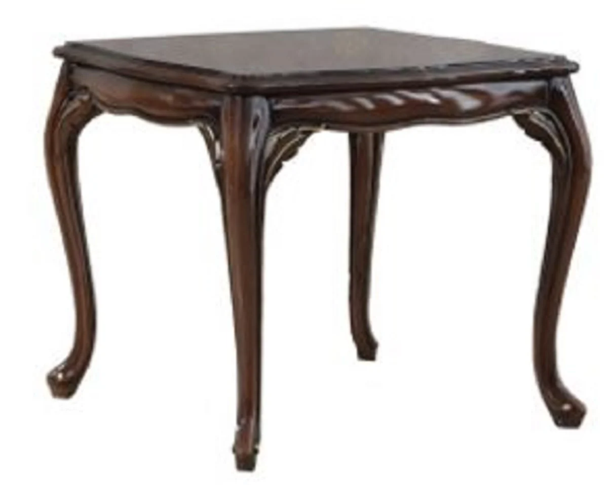Luxury baroque side table dark brown - handmade table in baroque style - baroque living room furniture - noble and magnificent