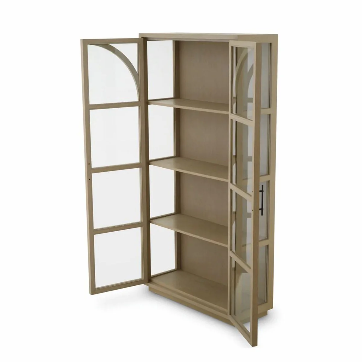Luxus Vitrine Beige / Bronze 118 x 44,5 x H. 210 cm - Luxus Interior