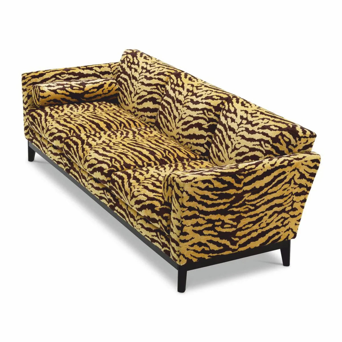 Luxury Sofa with Tiger Pattern Yellow / Brown / Black 239 cm - Living Room & Hotel Furniture