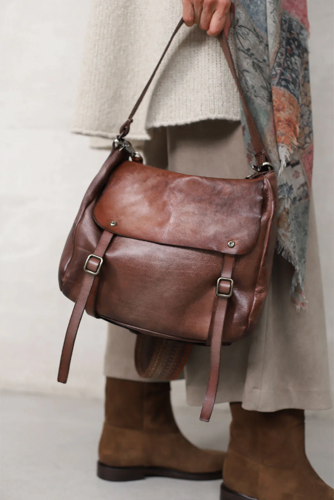 Rivera-Spanien Bolso Brown Makronen