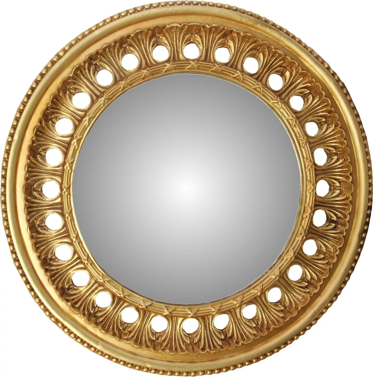 Baroque wall mirror round antique gold diameter approx. 82 cm - antique look