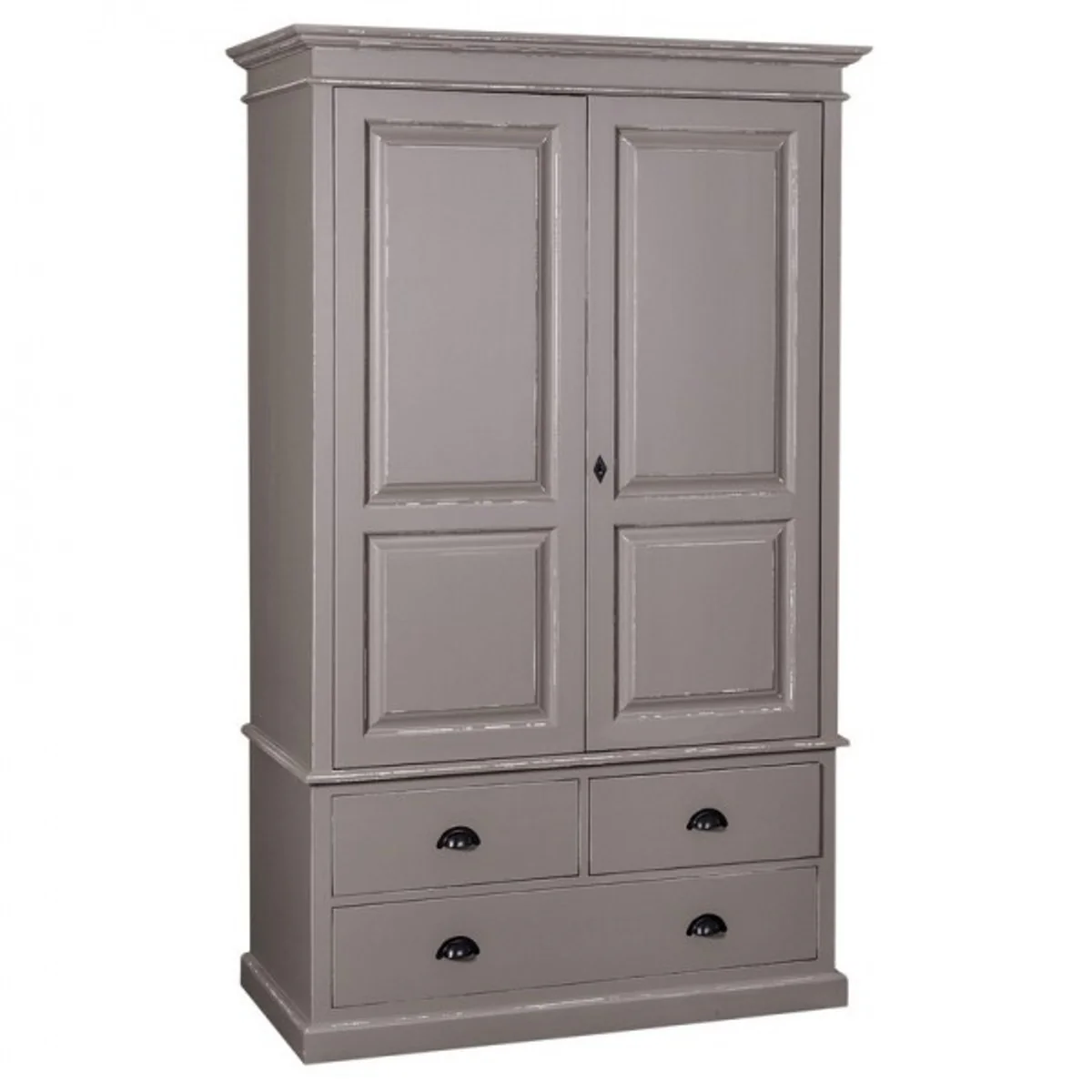 Country house style wardrobe - clothes cupboard Shabby H 197 cm W 120 cm D 59 cm