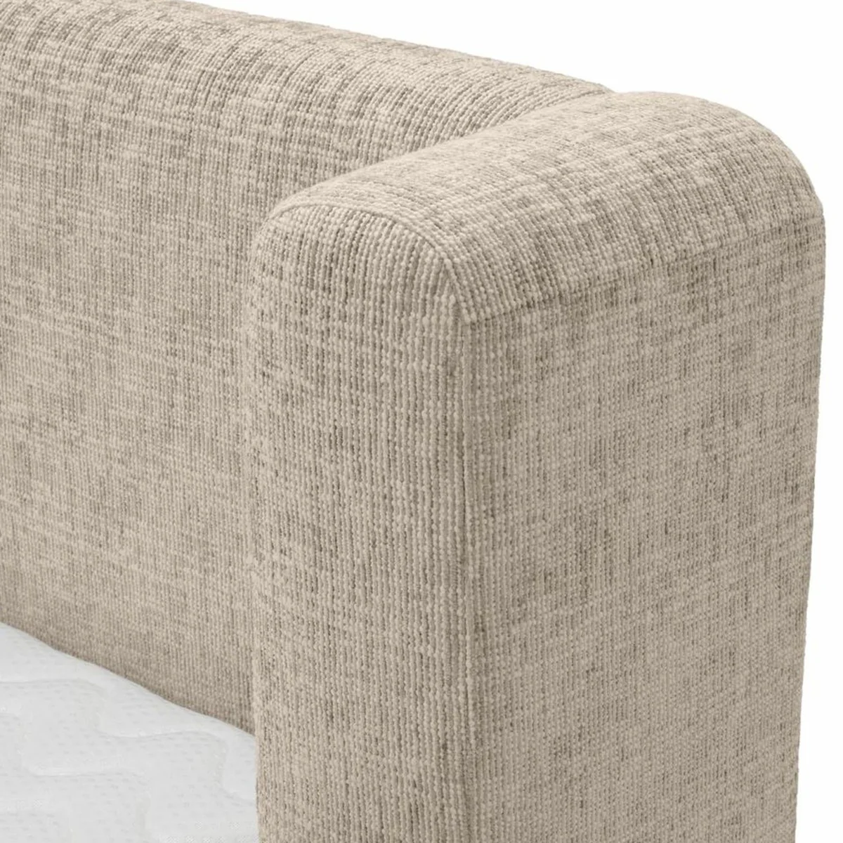 Luxury Double Bed Beige / Black - Hotel & Bedroom Furniture