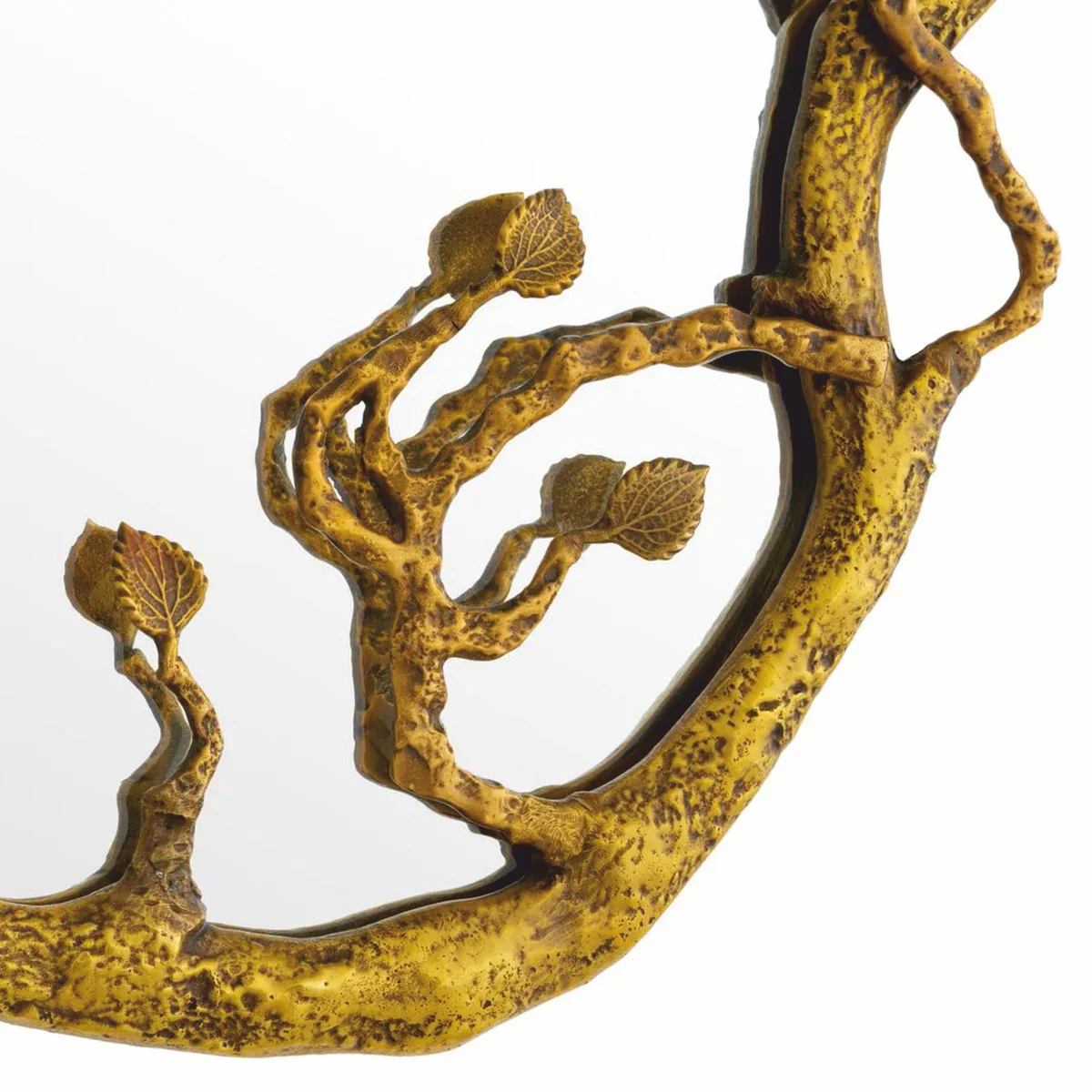 Luxury mirror vintage brass H. 70 cm - Luxury Interior