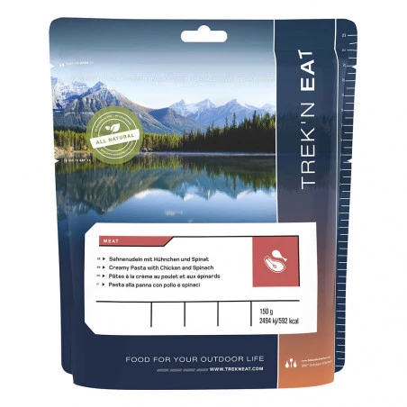 Trek'n Essen freeze-dried food 150 g - Pasta with chicken and spinach