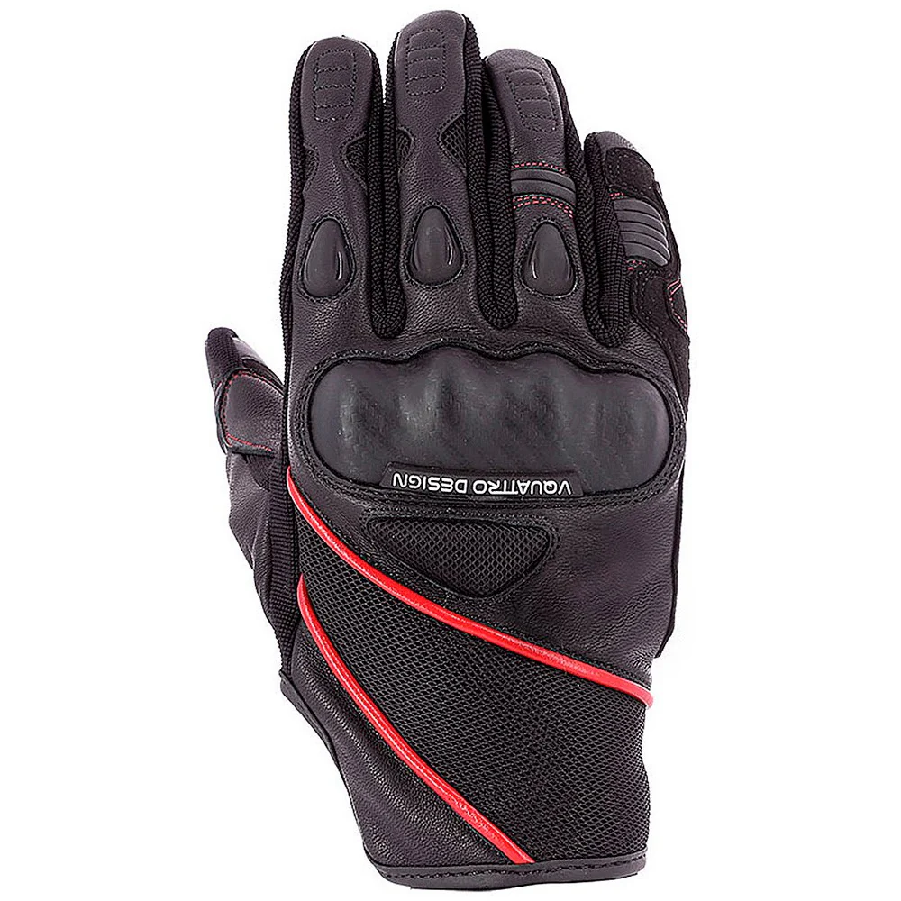 VQUATTRO NAVARRA SUMMER GLOVES - BLACK / RED