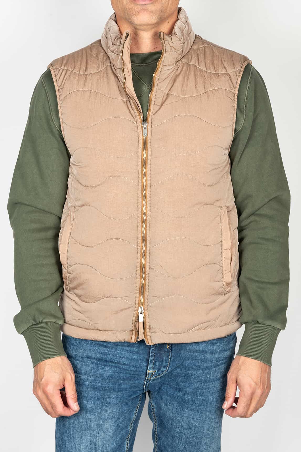 Rivera-Spain Keeling gepolsterte Weste Sand