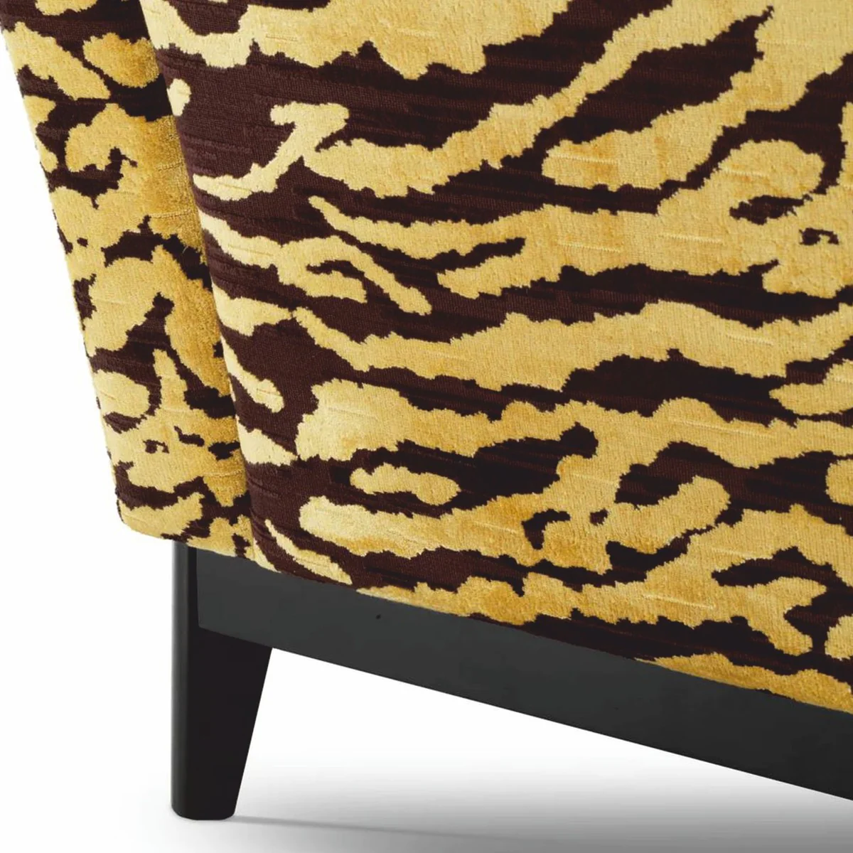 Luxury Sofa with Tiger Pattern Yellow / Brown / Black 239 cm - Living Room & Hotel Furniture