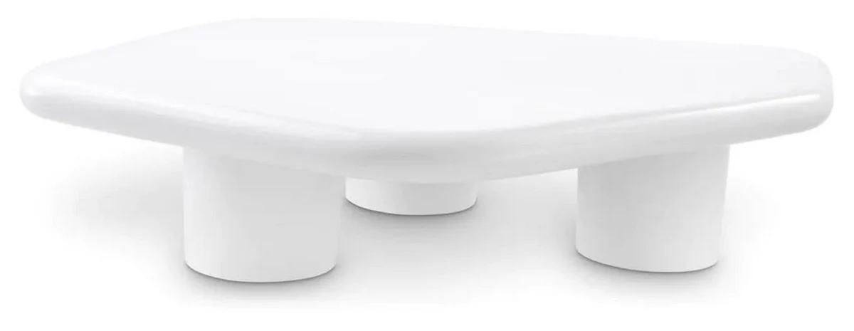 Luxury fiberglass coffee table high gloss white 160 x 118 x H. 33 cm - fiberglass living room table - living room furniture - hotel furniture - luxury furniture - fiberglass furniture