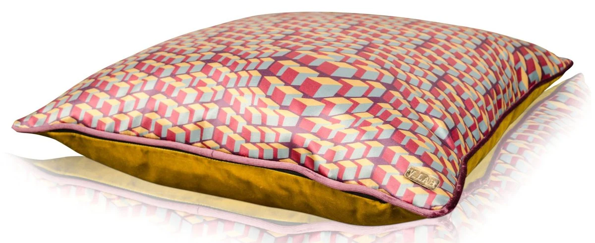 Wohnzimmer Deko Kissen 2er Set Mehrfarbig 50 x 50 cm - Luxus Kollektion