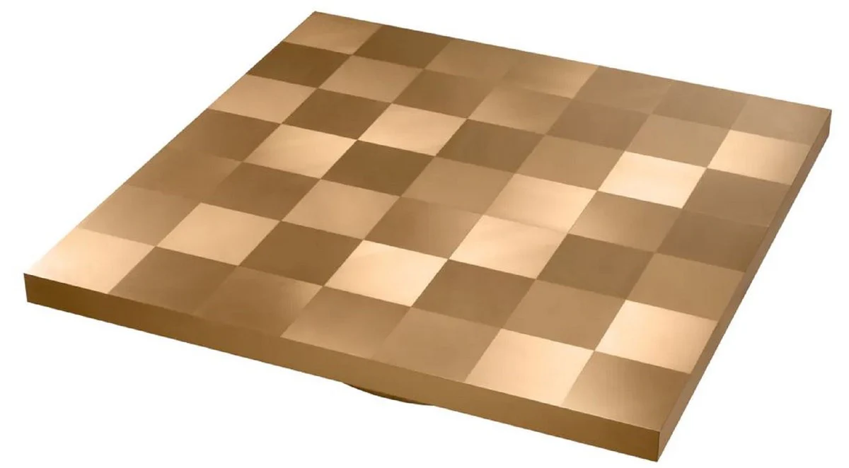 Luxury coffee table brass 134 x 134 x H. 30 cm - Square stainless steel living room table - Living room furniture - Stainless steel furniture - Luxury furniture - Luxury furnishings