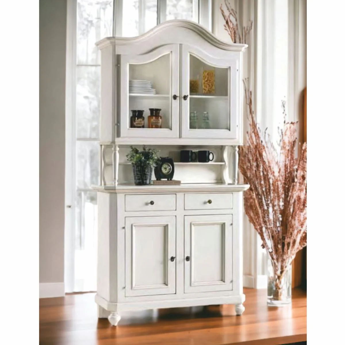 Country house style dining room cabinet white H. 230 cm - Dining room furniture