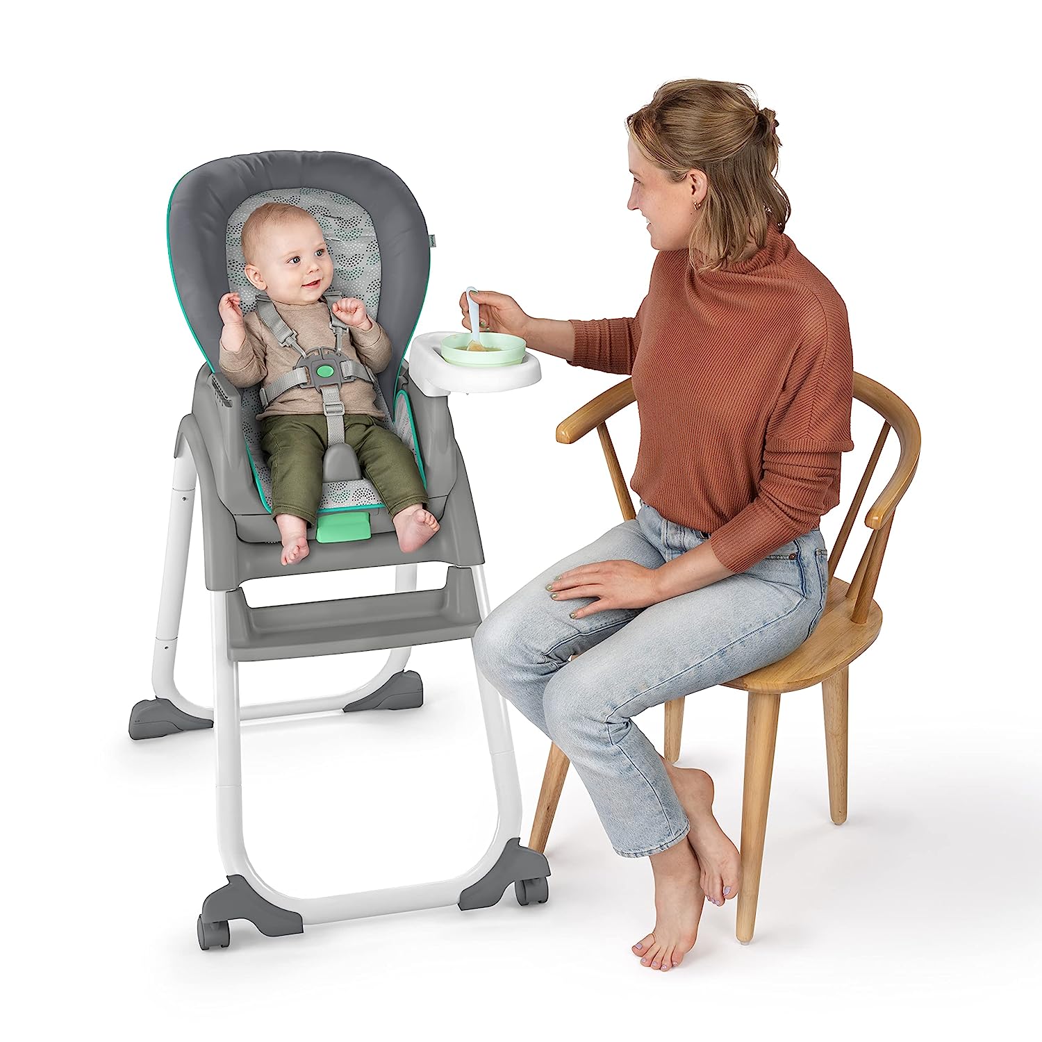 Ingenuity Trio Elite 3-in-1-Hochstuhl Braden – Hochstuhl, Kleinkindstuhl und Sitzerhöhung