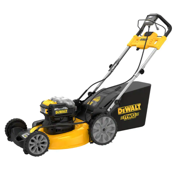 DEWALT 21 in. 20-Volt Akku-Elektro-Hand-Walking hinter Selbst angetriebene Mower mit zwei 12 Ah Flexvolt Batterien und Ladegerät