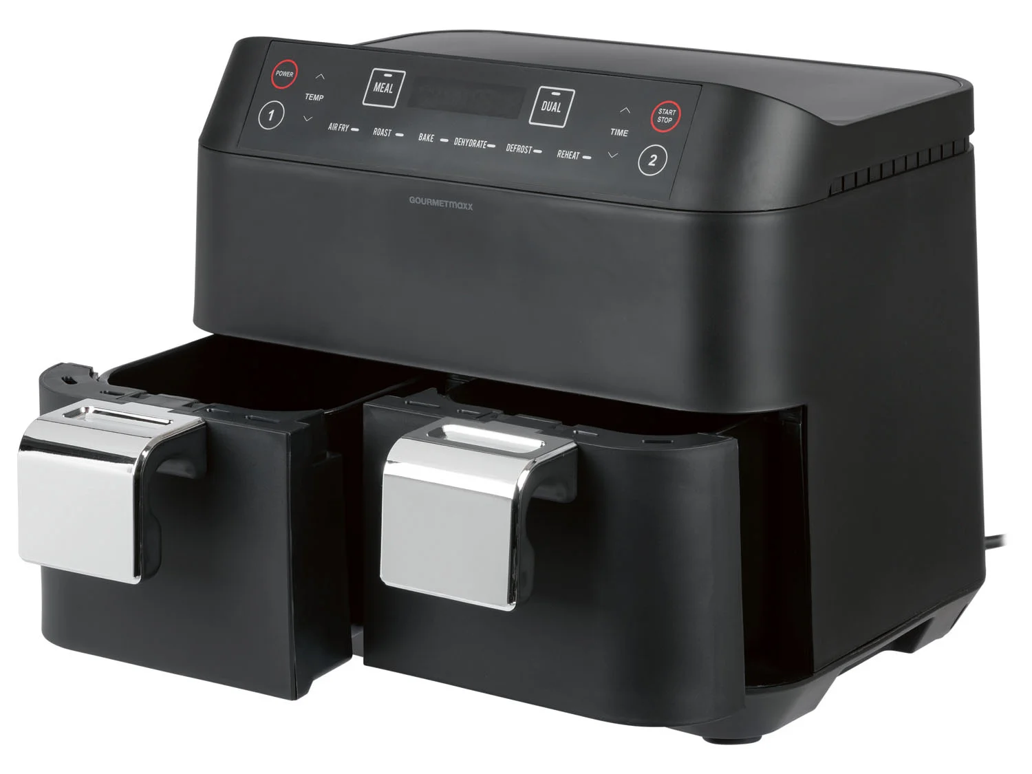 GOURMETmaxx Heißluftregal Doppelkorb 2x 3.8l