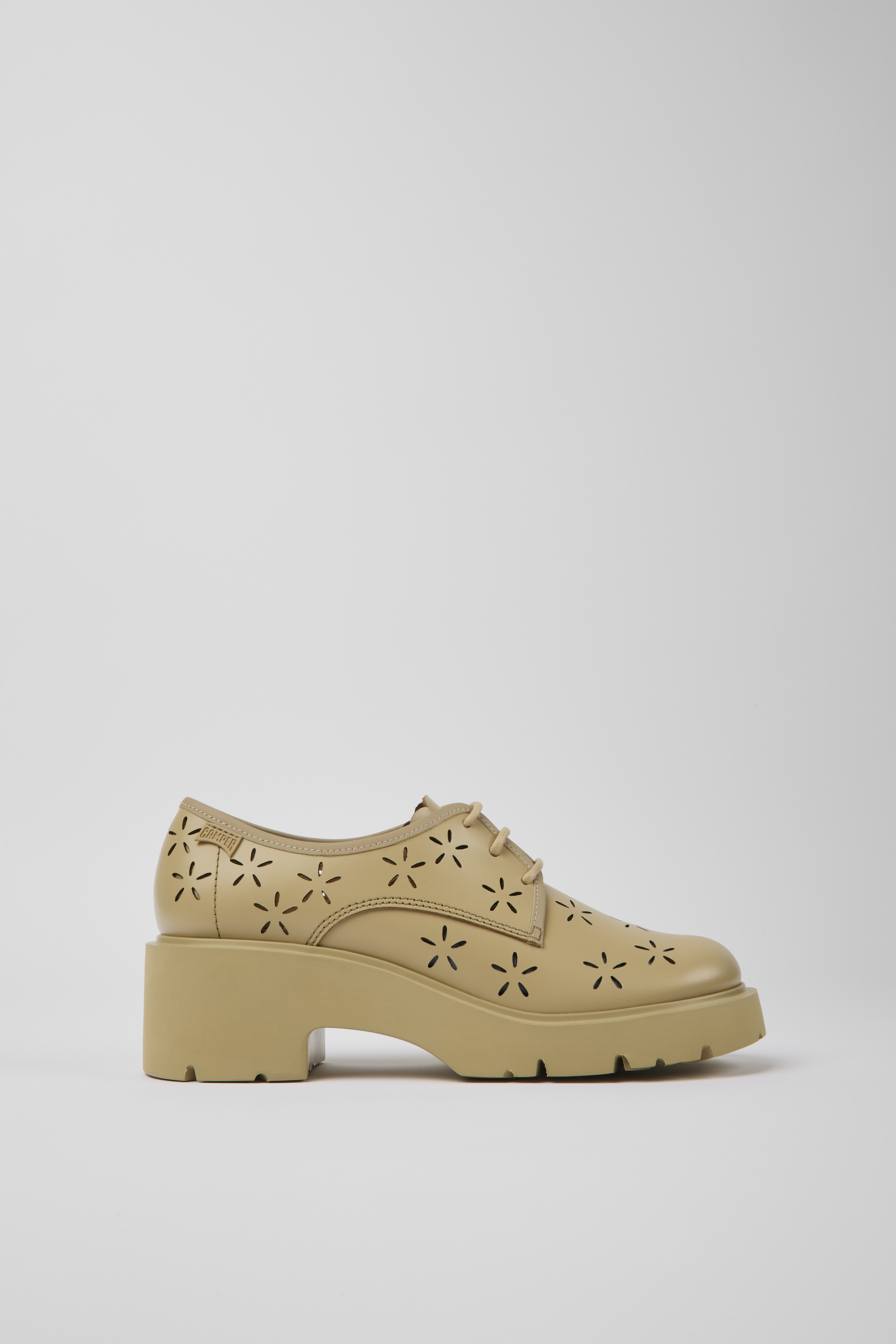 Milah - Beige Lederschuhe für Damen