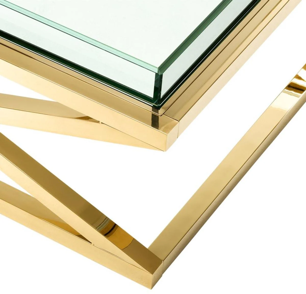 Luxury coffee table / living room table gold 100 x 100 x H. 46.5 cm - Hotel Furniture