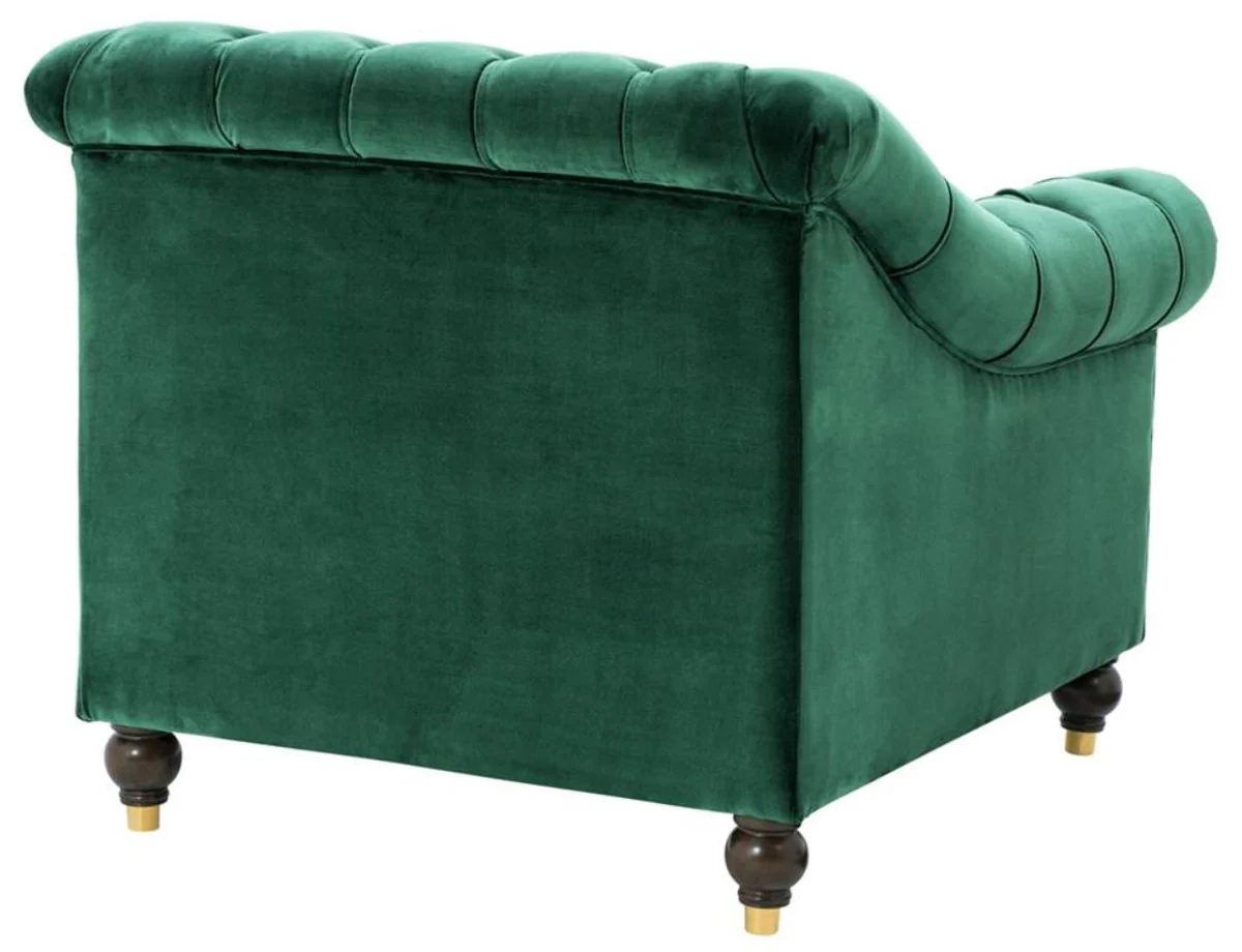 Luxury Chesterfield armchair green 99 x 90 x H. 81.5 cm - Limited Edition