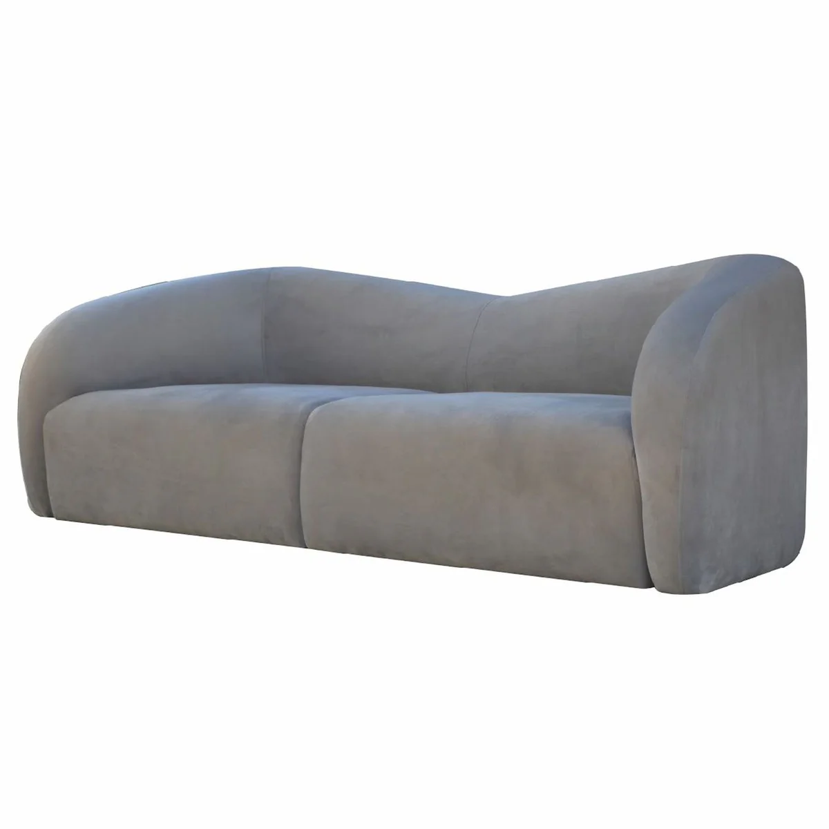 Luxus 3er Wohnzimmer Sofa Grau 238 cm - Wohnzimmer Interior