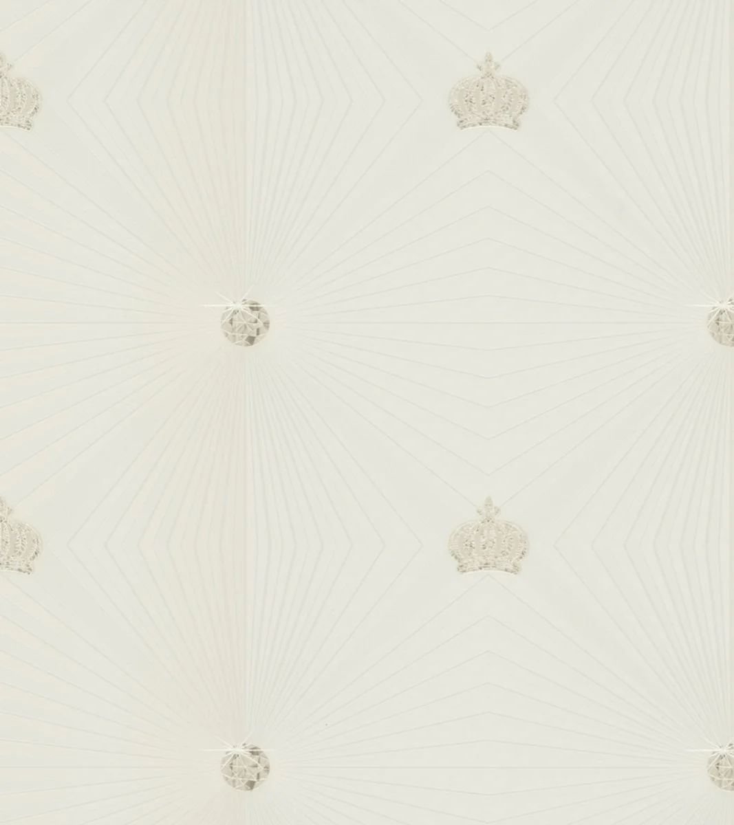 Harald Glööckler designer baroque non-woven wallpaper 54401 - Deux - white / beige / cream