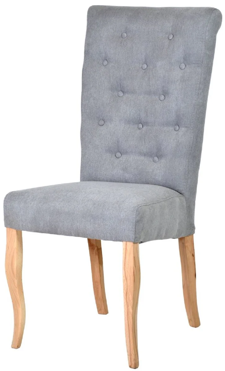 Chesterfield Neo Baroque Dining Room Chair Gray / Natural Colors - Chesterfield Neo Baroque Kitchen Chair - Dining Room Furniture - Chesterfield Furniture - Neo Baroque Furniture