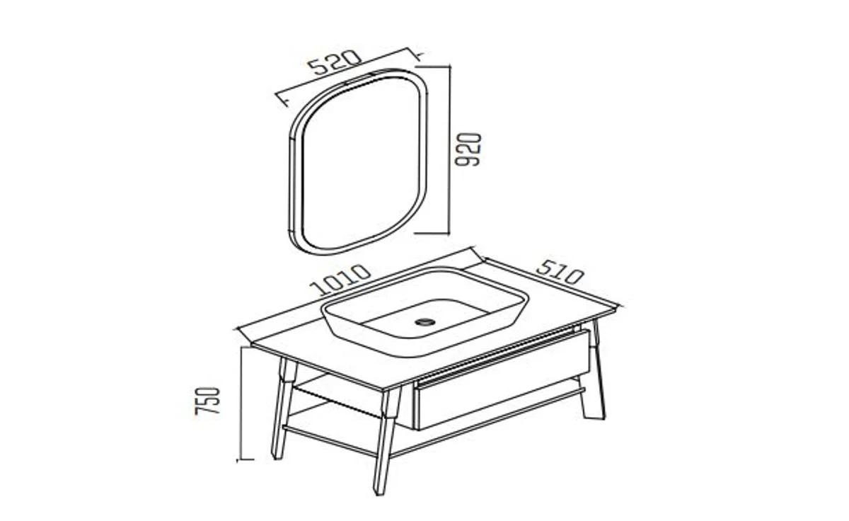 Luxury bathroom set black with marble top - hotel bathroom furnishings