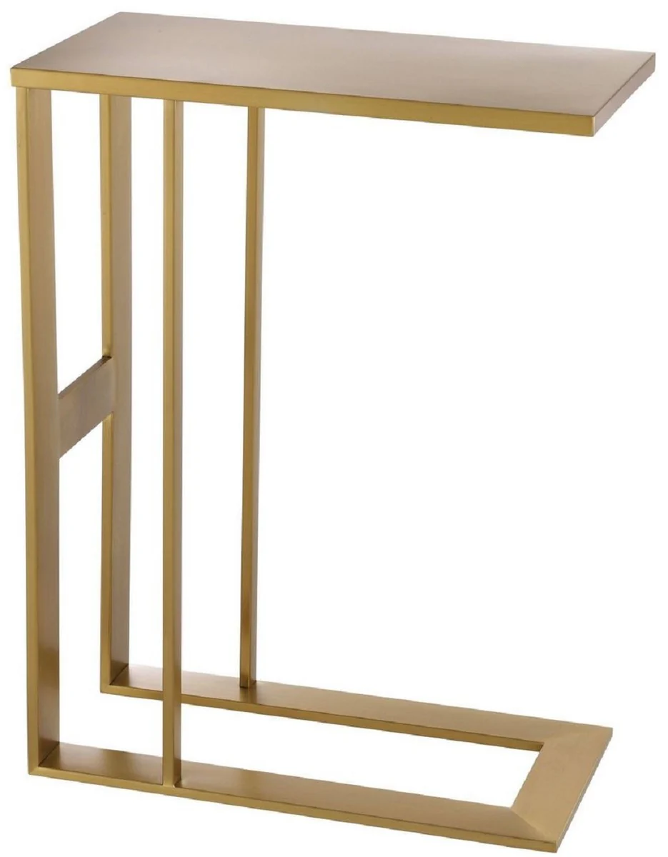 Designer stainless steel side table brass colored 45 x 23 x H. 60 cm - Luxury Collection - Designer Furniture
