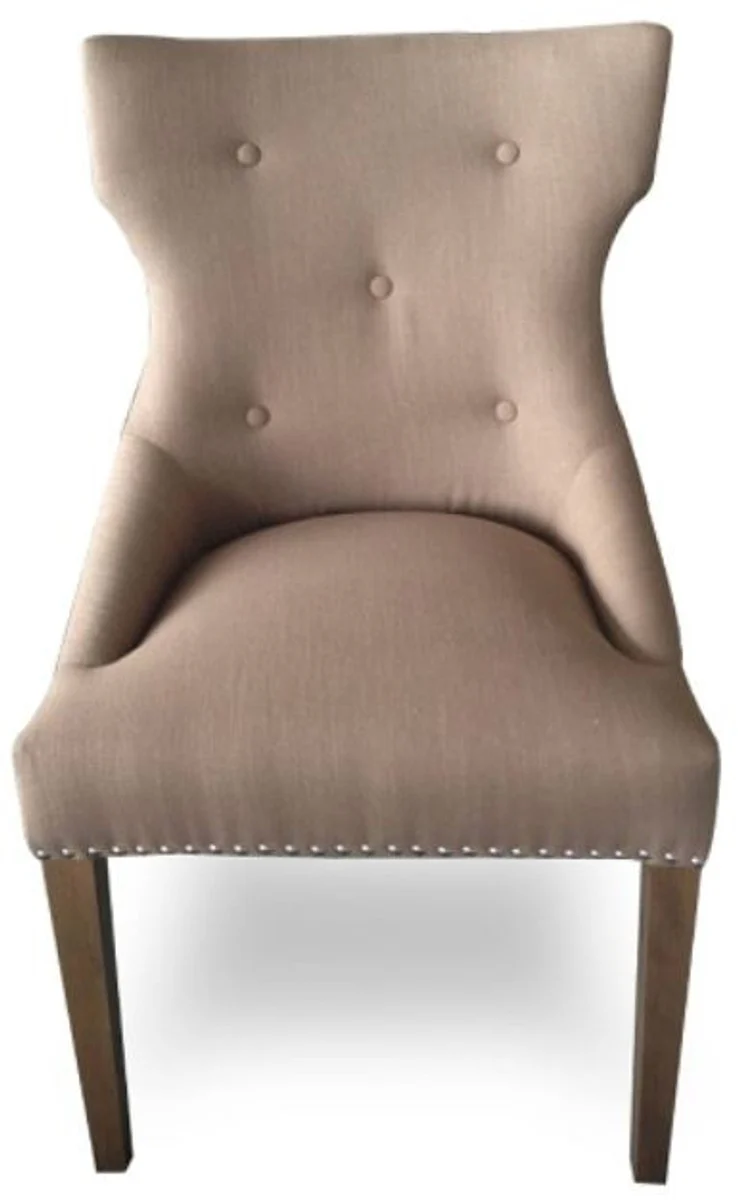 Luxury dining room chair taupe / brown 59 x 65 x H. 98 cm - Dining room furniture