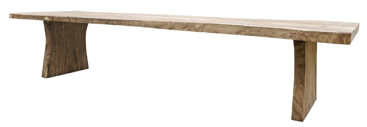 Country style dining table natural colors 350 cm - Huge rustic solid wood kitchen table - Rustic dining room furniture - Solid wood dining room furniture - Country style dining room furniture