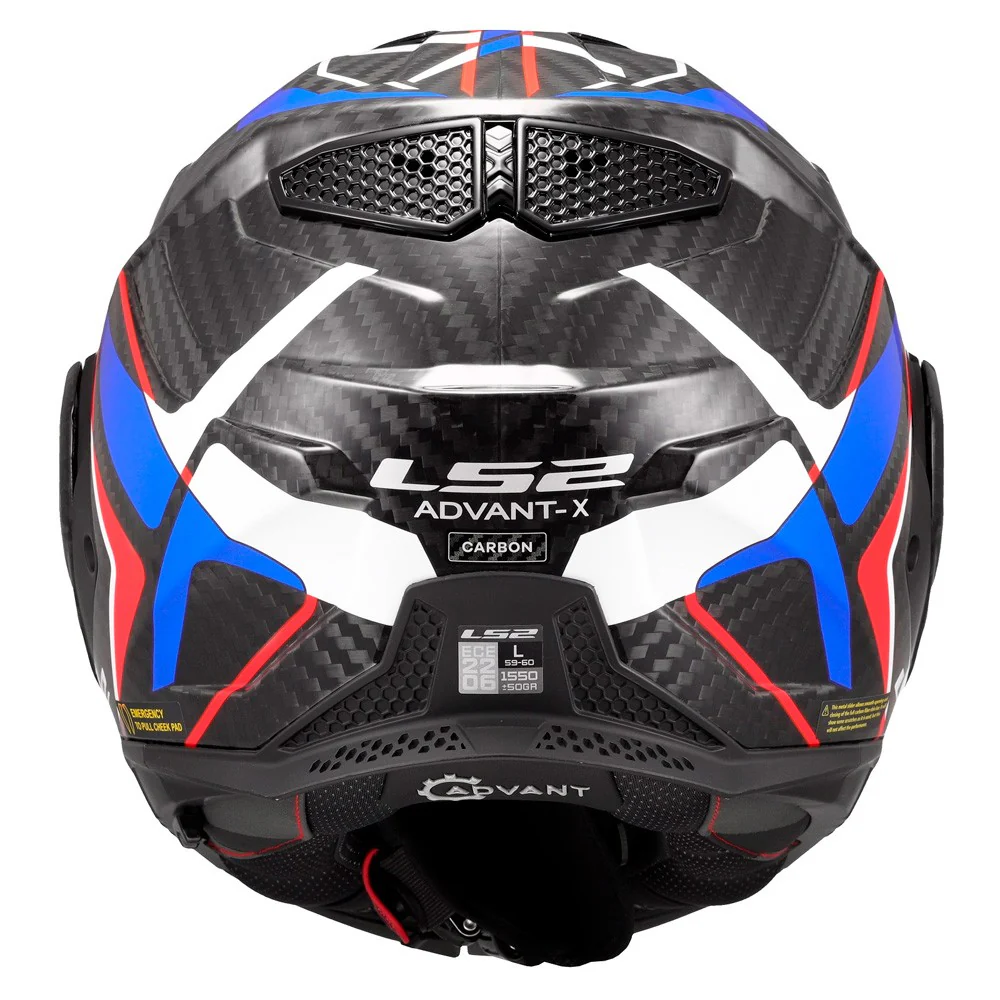 CASCO MODULAR LS2 FF901 ADVANT X CARBON FUTURE II - BLANCO / AZUL