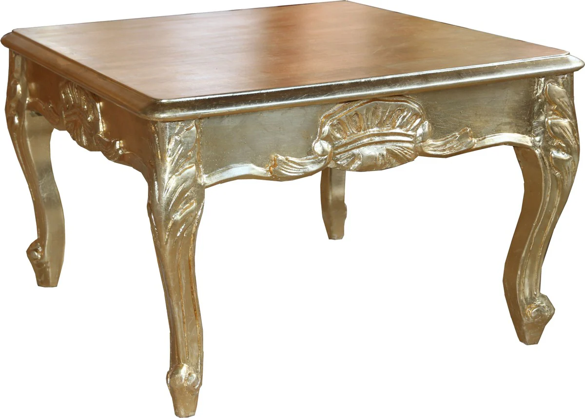 Baroque side table gold 60 x 60 cm - couch table - living room table - coffee table - Limited Edition