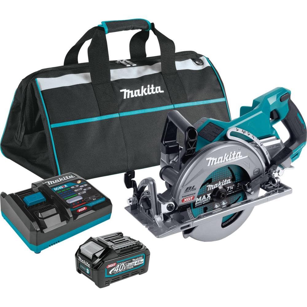 Makita XGT 40V max Rundsäge Kit Hinterhand 7 1/4