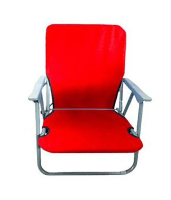 NIEDRIGER RELAX-Klappstrandstuhl mit Oxford-Armlehnen 350012