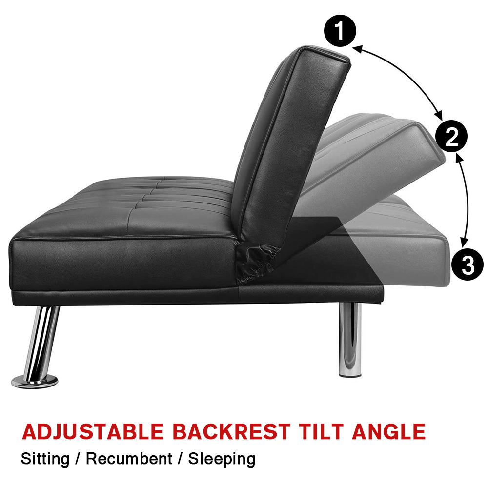 Sofa bed with armpad recliner couch