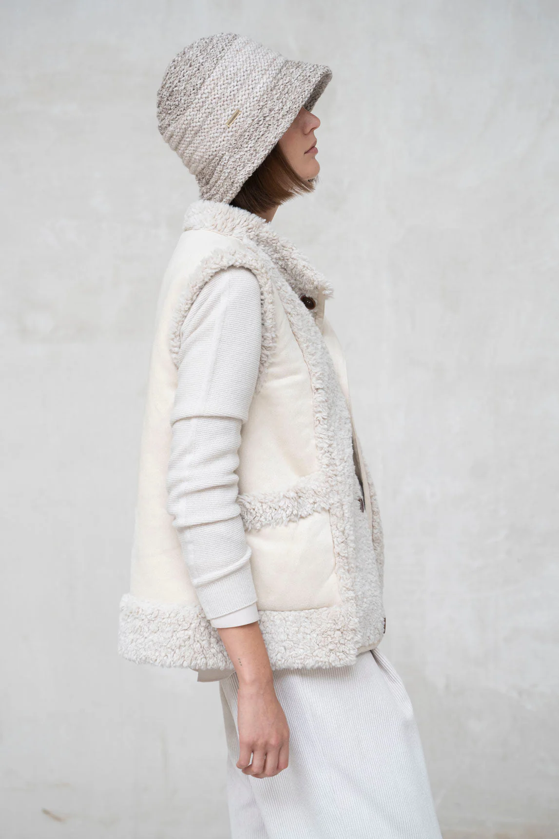 Rivera-Spanien Chaleco reversible Trani roh