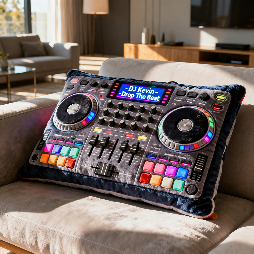 Personalized DJ pillow-$38.00-Photo to 3d art