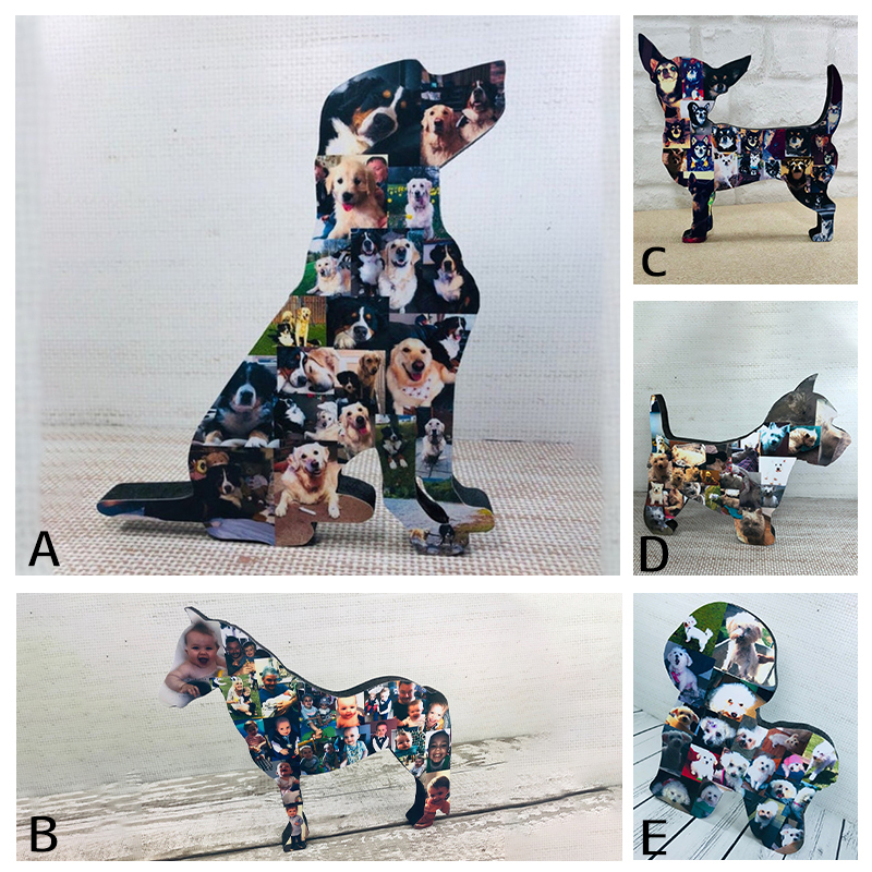 Personalized Pet Photo Collage Frame For Home Decoration-$30.00-Photo to 3d art